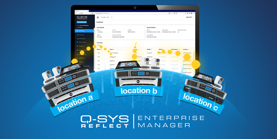 QSC Launches Q-SYS Reflect Enterprise Manager